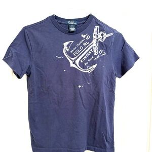 Polo by Ralph Lauren Anchor Graphic Tee in Navy